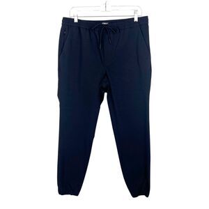 Express Jogger Pants Women Medium Black Pull On Nylon Stretch Casual Bottoms